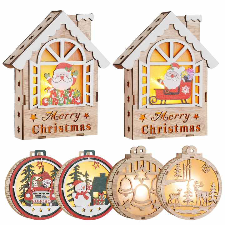 Ornamen Liburan Kayu